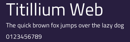 Titillium Web Preview