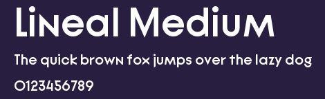 Lineal Medium Preview