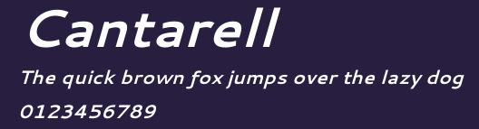 Cantarell Preview