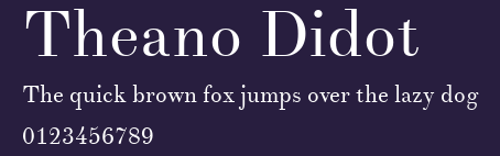Theano Didot Preview