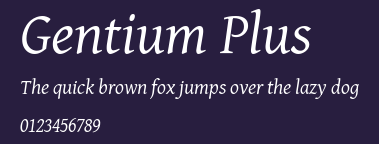 Gentium Plus Preview