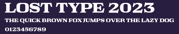 Lost Type 2023 Preview