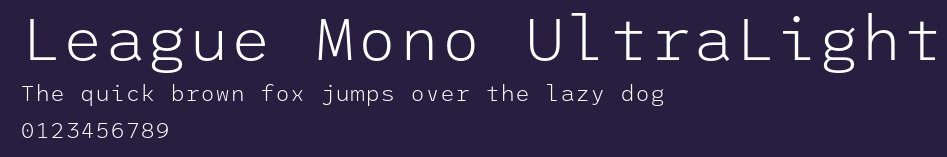 League Mono UltraLight Preview