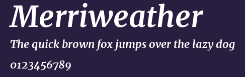 Merriweather Preview