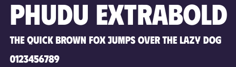 Phudu ExtraBold Preview