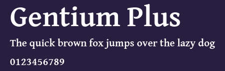 Gentium Plus Preview