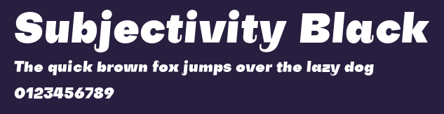 Subjectivity Black Preview