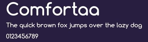 Comfortaa Preview