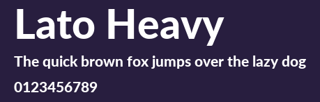 Lato Heavy Preview