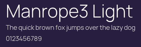 Manrope3 Light Preview