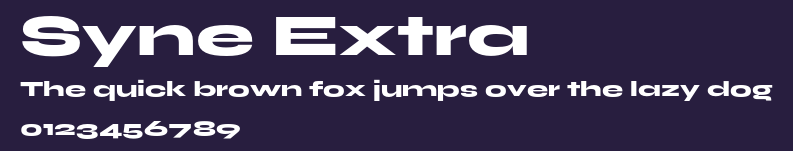 Syne Extra Preview