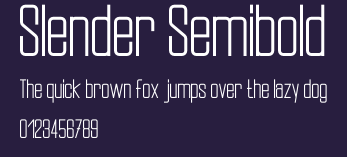 Slender Semibold Preview