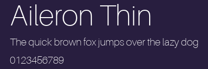 Aileron Thin Preview