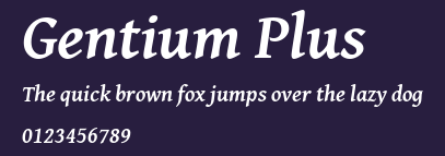 Gentium Plus Preview