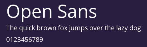Open Sans Preview