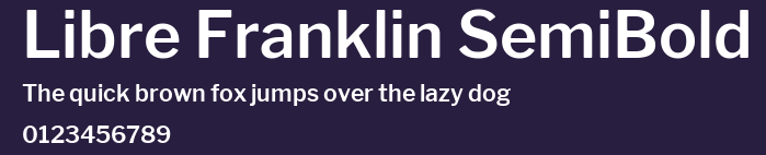 Libre Franklin SemiBold Preview
