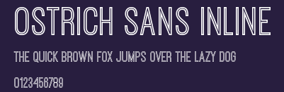 Ostrich Sans Inline Preview