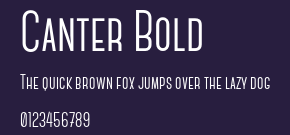 Canter Bold Preview