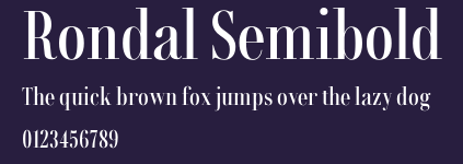 Rondal Semibold Preview
