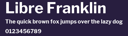 Libre Franklin Preview