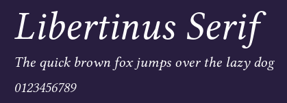 Libertinus Serif Preview