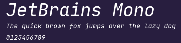 JetBrains Mono Preview