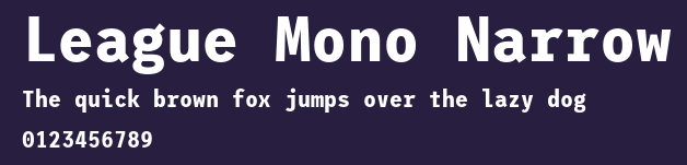 League Mono Narrow Preview