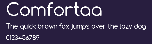 Comfortaa Preview
