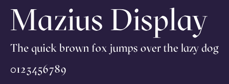 Mazius Display Preview