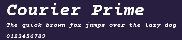 Courier Prime Preview