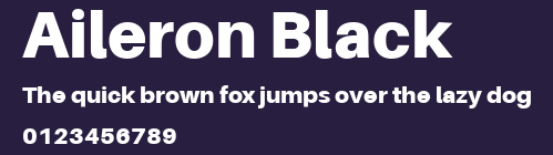 Aileron Black Preview