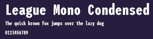 League Mono Condensed Preview