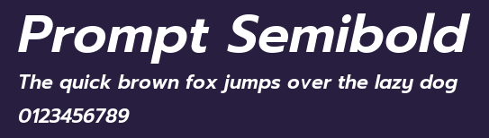Prompt Semibold Preview
