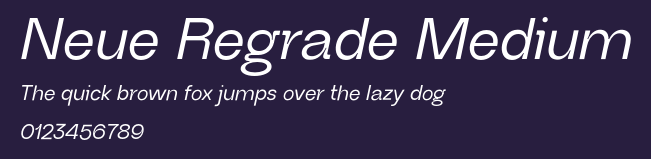 Neue Regrade Medium Preview