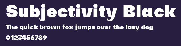 Subjectivity Black Preview