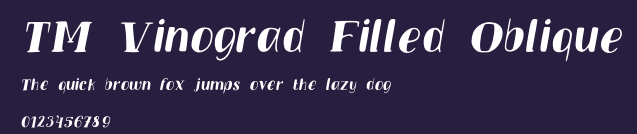 TM Vinograd Filled Oblique Preview
