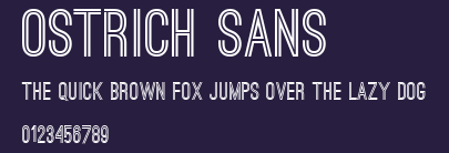 Ostrich Sans Preview