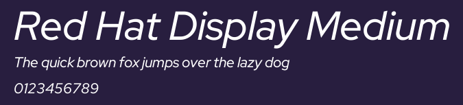 Red Hat Display Medium Preview