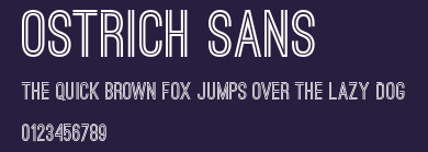 Ostrich Sans Preview