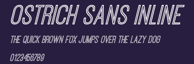 Ostrich Sans Inline Preview