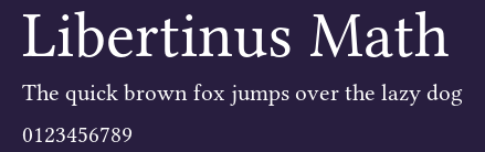 Libertinus Math Preview