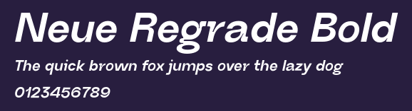 Neue Regrade Bold Preview