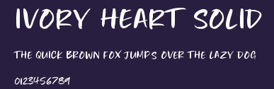 Ivory Heart Solid Preview