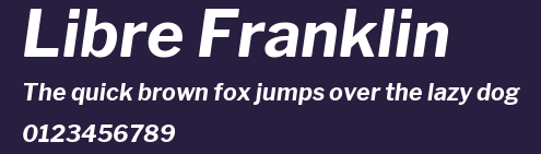 Libre Franklin Preview
