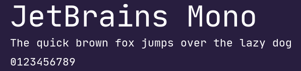 JetBrains Mono Preview