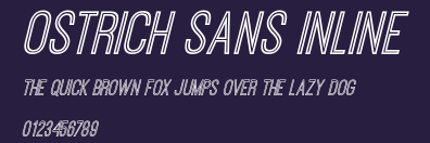 Ostrich Sans Inline Preview