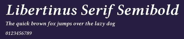 Libertinus Serif Semibold Preview