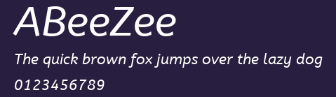 ABeeZee Preview
