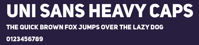 Uni Sans Heavy CAPS Preview