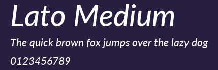 Lato Medium Preview